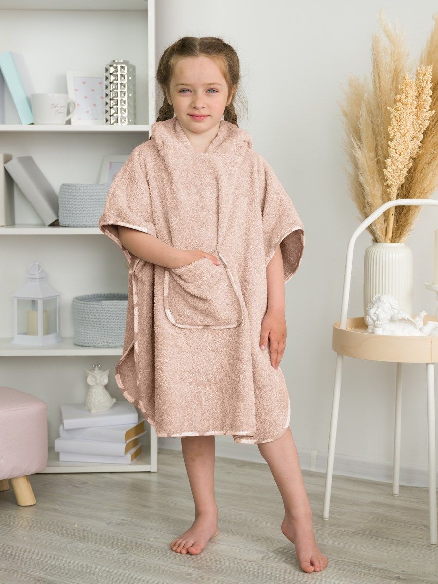 снимок Пончо "ЛАСКОВЫЙ МЫШОНОК" бежевое от магазина BIO-TEXTILES ОПТ