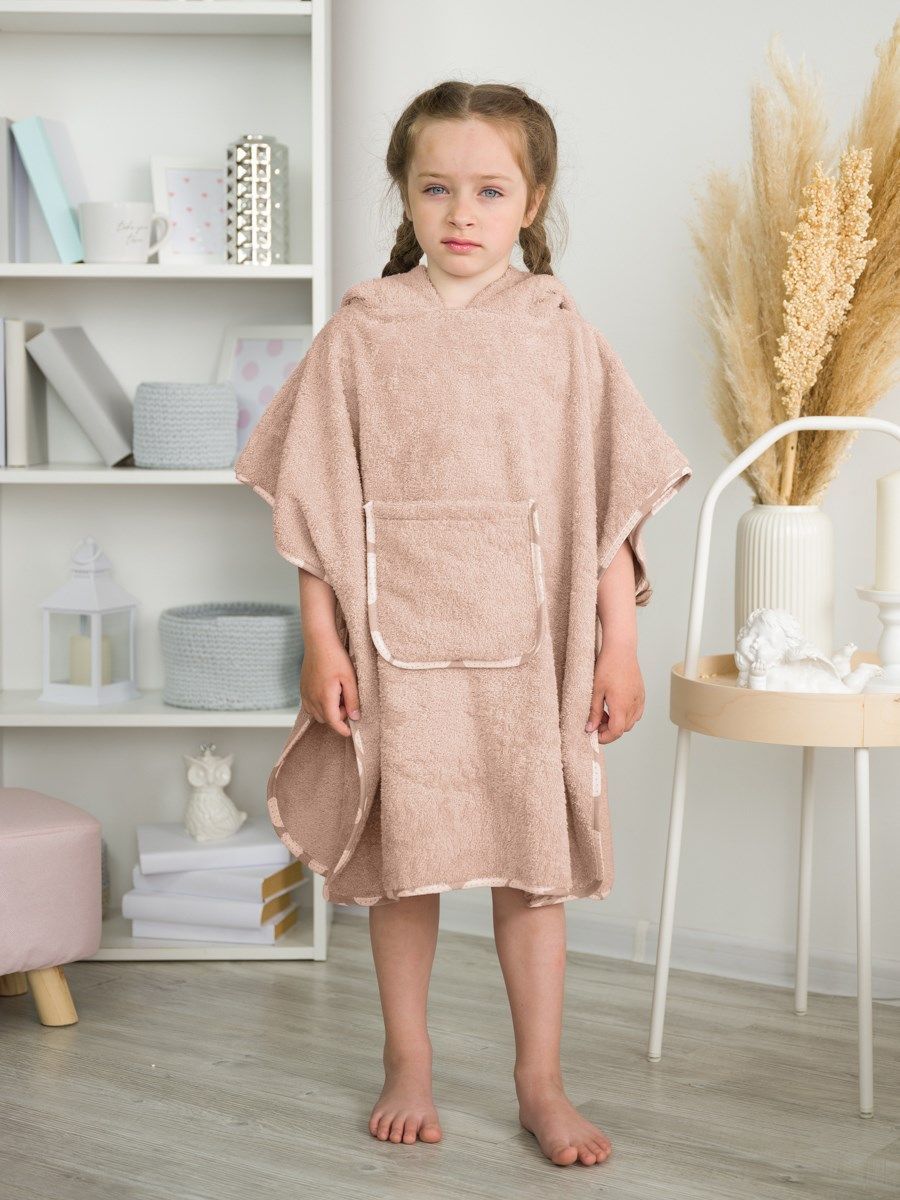 снимок Пончо "ЛАСКОВЫЙ МЫШОНОК" бежевое от магазина BIO-TEXTILES ОПТ